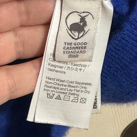 Blue J Crew Cashmere sweater size L - Picture 3 of 5